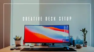 Cozy Modern Work From Home Desk Setup - Minimal Creative Desk Tour 2020