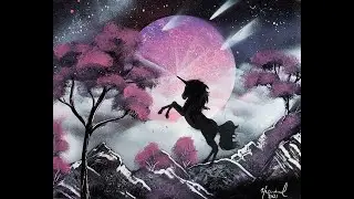 Unicorn Spray Art