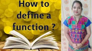 How to define function? Notation of a function | Difference between relation and function (PART 1)