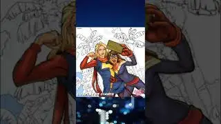 Speed Coloring Page - Ms Marvel - Coloring Pages for kids - Happy Color - Marvel Heroes - MCU - game