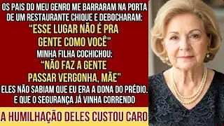 “Esse lugar não é pra você”, os pais do meu genro riram na porta do restaurante… Até o segurança