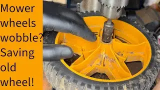 Wobbly loose lawnmower wheel? Simple fix!
