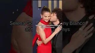 Selena Gomez and Benny Blanco Kiss on the Emmys Red Carpet