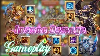 INSANE DAMAGE! SKILL 12 Heroes Gameplay - Castle Clash