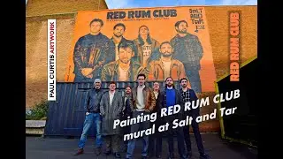 Huge Red Rum Club mural at Salt and Tar, Bootle - by Paul Curtis Artwork