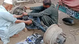How to fix broken axle of truck/Complete restoration of Old truck broken axle repair(2ndPart)