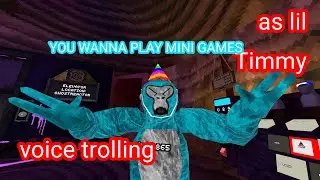 WE MADE THE WHOLE LOBBY CRASH OUT AS A MINI GAMES KID  #birdtrend #gtag #gorillatag