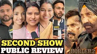 Border 2  Second Day Public Review, Sunny D, Varun D, Ahaan S, Diljit D, Nidhi D