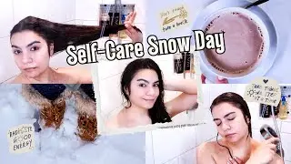 My EVERYTHING Skincare and Self Care Snow Day! | AD ft iRESTORE