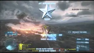 Battlefield 3 - Achieving 100 Service Stars in the Jet!!