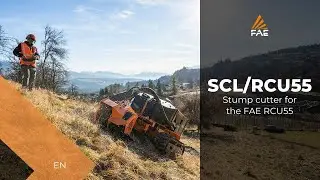 SCL/RCU55 stump cutter for the FAE RCU55 remote controlled tracked carrier