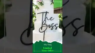 Rustic Personalized Not only for Wedding Cake Topper, Custom Script Cake Topper for Office Party ...