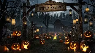 Haunted Pumpkin Farm Ambience | Spooky Halloween Night with Relaxing Crackling Fire & Owl Sounds