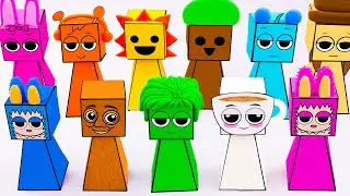 💖Paper DIY💖 Making Clay Incredibox SPRUNKI BLIND BOX Unboxing | How To Make by Mr.Blind Bag ASMR