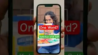 Ketchup,Salt,Pepper&Oregano - One Word - Condiments #restaurant #howtoorder #english
