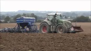 Fendt 936 Vario mit Köckerling Ultima Drillmaschine.Gerste drilen 2011 by ffarmer99.wmv