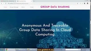 Anonymous and Traceable Group Data Sharing in Cloud Computing | Dot Net Project