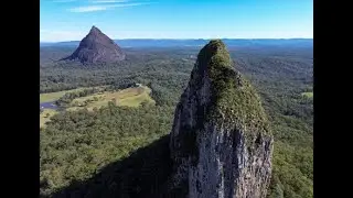 Flyover Mt Coonowrin, Glasshouse Mountains