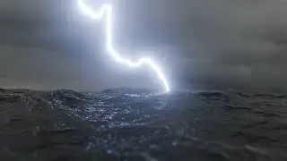 Ocean Lightning Storm - Blender Render