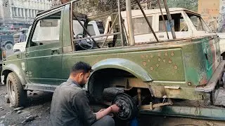 My Gypsy's Suspension,Shockers,Brakes Restored | Mayapuri Gypsy Market | Gypsy Modification