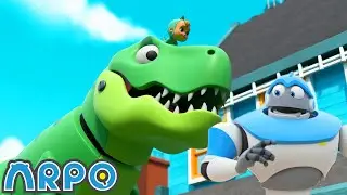 Dinosaur on the Loose! | 45 MINUTES OF FULL EPISODES | ARPO Funny Robot Cartoons for Kids