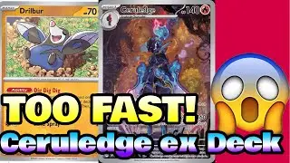 Ceruledge ex + Drilbur = INSANE SPEED!