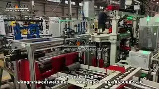 Truck air tank welding machine
