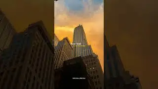 🌆 NEW YORK CITY Sunset Symphony in Financial District, Manhattan, NY, USA #nycstreets #nycsummer