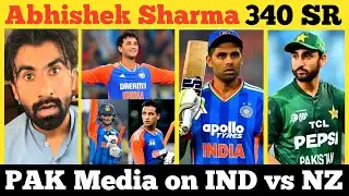 pakistan reaction on india vs new zealand | abhishek sharma 68 | suryakumar yadav | ind vs nz 