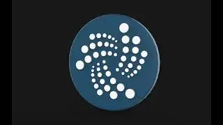 Iota cryptocurrency symbol 360 animation