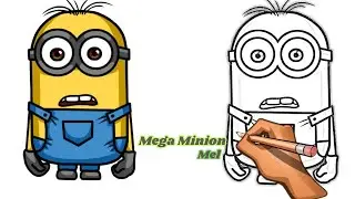 How To Draw Mega Minion Mel | Despicable Me 4 | Mega Minion Easy Drawing For Kids