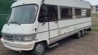 1993 Fiat Ducato Hymer LHD, twin axle, 2.5 turbo diesel motorhome.
