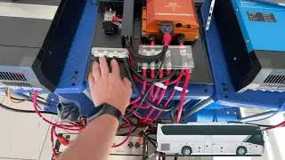 Scotty 24-48v powering a 5000W Inverter Charger and 600Ah Lithium for this Bus Conversion.