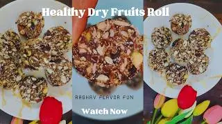 Energy Booster Dry Fruits Roll | Sugar Free & Diabetic Friendly | Healthy Festive Sweet at Home