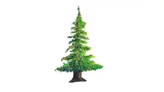 Draw a Pine Tree with Oil Pastel #drawing #art #colors