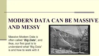 APM1-1: What is Big Data