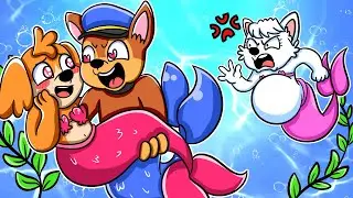 Paw Patrol Ultimate Rescue | Police Chase, Please Don't Give Up! Skye Mermaid is So Sad | Rainbow 3