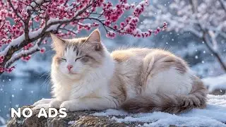 12 часов умиротворяющей музыки для кошек 😻 Целебный сон для беспокойных кошек с ТВ 💤Без рекламы