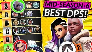 NEW DPS HERO TIER LIST - Best Heroes to Main (MID SEASON 6 PATCH) - Overwatch 2 Meta Guide