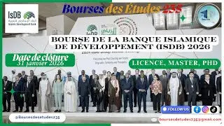 🎓 Bourse IsDB 2026 &ndash; Processus de candidature expliqu&eacute; | &Eacute;tudier gratuitement dans le monde 🌍