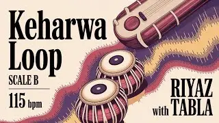 Keherwa Taal Loop for Ghazals | 115 BPM | Scale B #rhythm #ghazal #riyazwithtabla