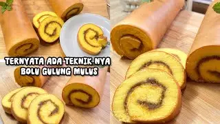 PAKE BAHAN INI SUPAYA MULUS ANTI NGUPAS HARUS TAU TRIK NYA LEMBUT NAGIH BANGET BOLU GULUNG NANAS