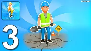 Road Builder Idle - Gameplay Walkthrough Part 3 - Fix All The Roads (iOS, Android)