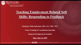 Teaching Employment Related Soft Skills (6/12/2025)