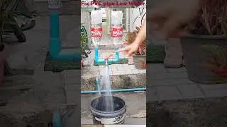 How to fix PVC pipe faucet low water pressure #short