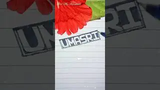 UMASRI | Nameart | comment your name #shorts