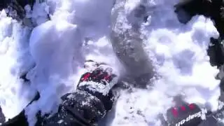 Snowmobile Catches on Fire