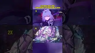 Castorice skill lines comparison at 1x speed and 2x speed#HonkaiStarRail#HoYoverse#mihoyo#Castorice