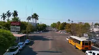 Aerial Rise Over Ciudad Obreg&oacute;n Sonora &ndash; Street to Skyline View | Free copyright drone footage