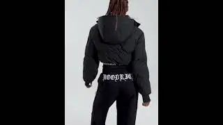 HOODRICH Ari V2 Cropped Padded Bomber Jacket Hooded Black Women | JD Sports